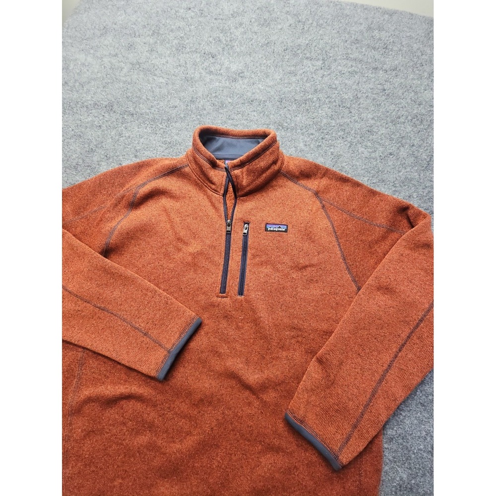 Patagonia Better Sweater "Mens Size XL" 1/4 Zip Fleece Jacket Burnt Orange